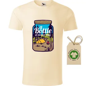 Pánské tričko A bottle of happiness - GOTS