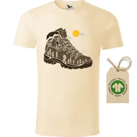 Pánské tričko Adventure boot - GOTS