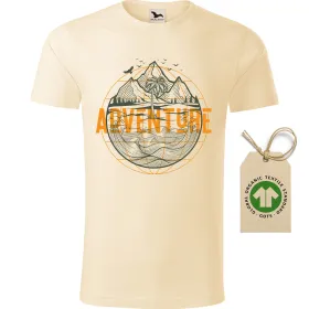 Pánské tričko Adventure trips - GOTS
