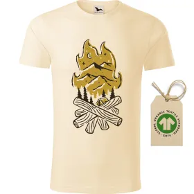 Pánské tričko Camp fire - GOTS