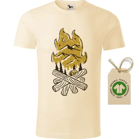 Pánské tričko Camp fire - GOTS