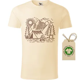 Pánské tričko Camping - GOTS