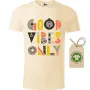 Pánské tričko Good vibes only typo - GOTS