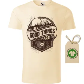 Pánské tričko Good, wild, free - GOTS