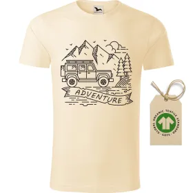 Pánské tričko Jeep adventure - GOTS