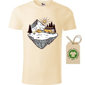 Pánské tričko Natural camp - GOTS