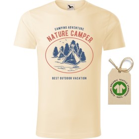 Pánské tričko Nature camper - GOTS