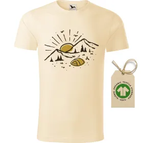Pánské tričko Sunrise mountain - GOTS