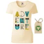 Dámské tričko Adventure typo - GOTS