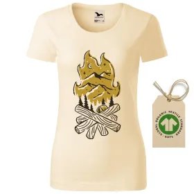 Dámské tričko Camp fire 2 - GOTS