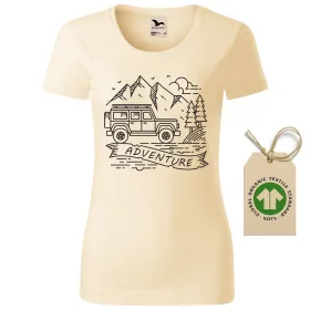 Dámské tričko Jeep adventure - GOTS