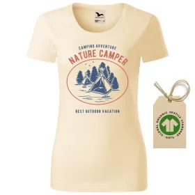 Dámské tričko Nature camper - GOTS