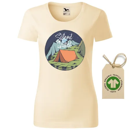 Dámské tričko Night camp - GOTS