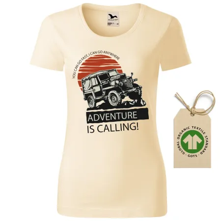 Dámské tričko Offroad adventure - GOTS