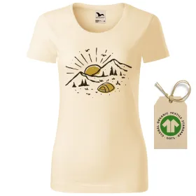 Dámské tričko Sunrise mountain - GOTS