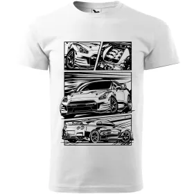 Pánské tričko GTR R35 detail