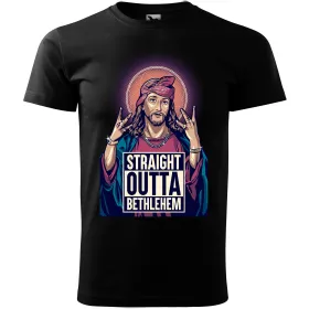 Pánské tričko Straight outta bethlehem