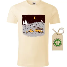 Pánské tričko Camping at night 2 - GOTS