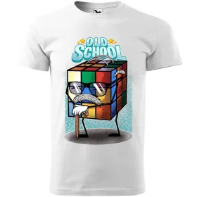 Pánské tričko Old school - Rubikova kostka