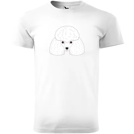 Pánské tričko Pudl (bílý)