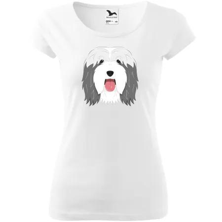 Dámské tričko Bearded kolie