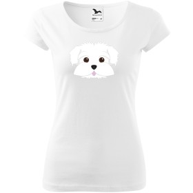 Dámské tričko Maltézský psík
