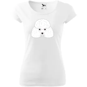 Dámské tričko Pudl (bílý)