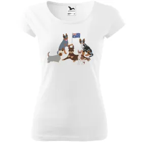 Dámské tričko Psí plemena - Austrálie