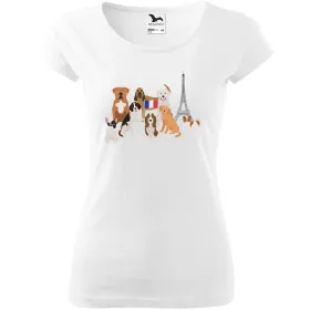 Dámské tričko Psí plemena - Francie