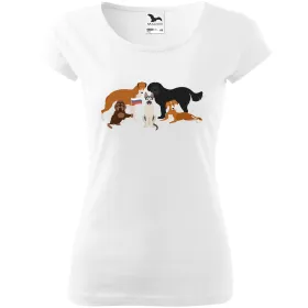 Dámské tričko Psí plemena - Rusko