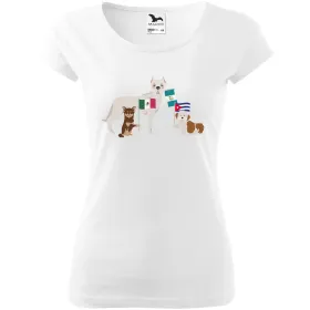 Dámské tričko Psí plemena - Střední Amerika