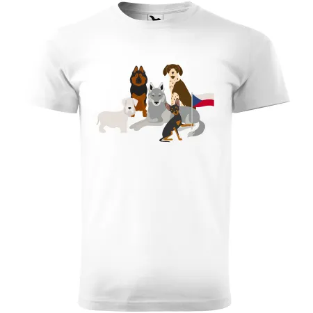 Pánské tričko Psí plemena - Česká republika