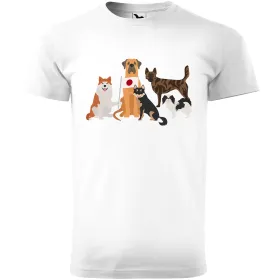 Pánské tričko Psí plemena - Japonsko