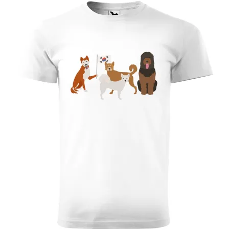 Pánské tričko Psí plemena - Korea