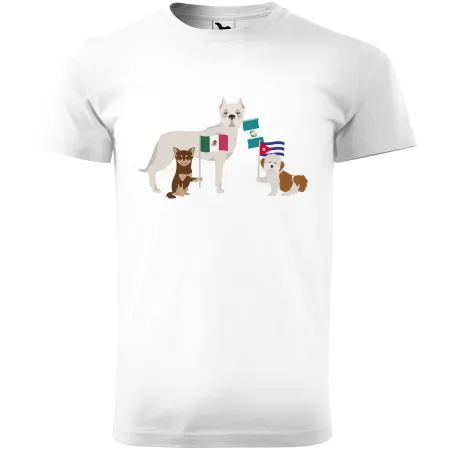 Pánské tričko Psí plemena - Střední amerika