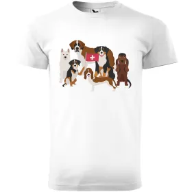 Pánské tričko Psí plemena - Švýcarsko