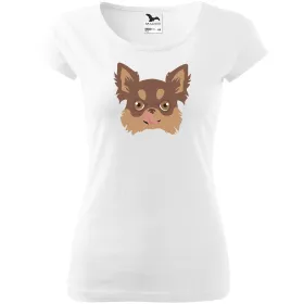 Dámské tričko Čivava dlouhosrstá 2