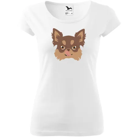 Dámské tričko Čivava dlouhosrstá 2