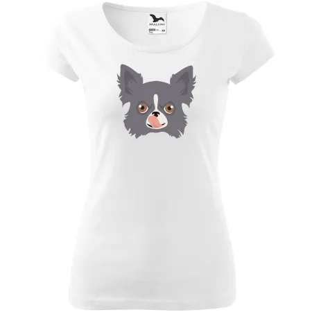 Dámské tričko Čivava dlouhosrstá 8