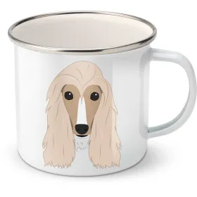 Plechový hrnek Afghánský chrt