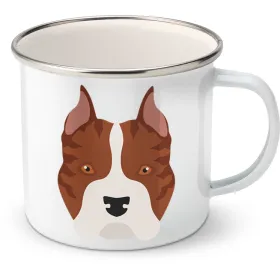 Plechový hrnek Americký stafordširský teriér 8