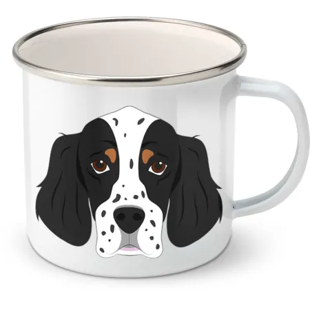 Plechový hrnek Anglický setr
