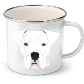 Plechový hrnek Argentinská doga