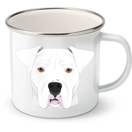 Plechový hrnek Argentinská doga