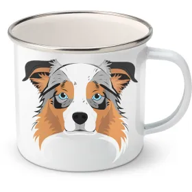Plechový hrnek Australský ovčák