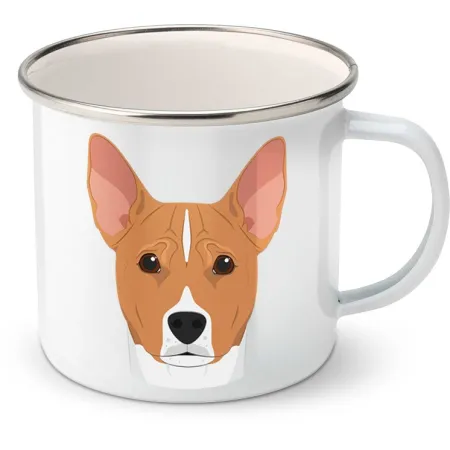 Plechový hrnek Basenji