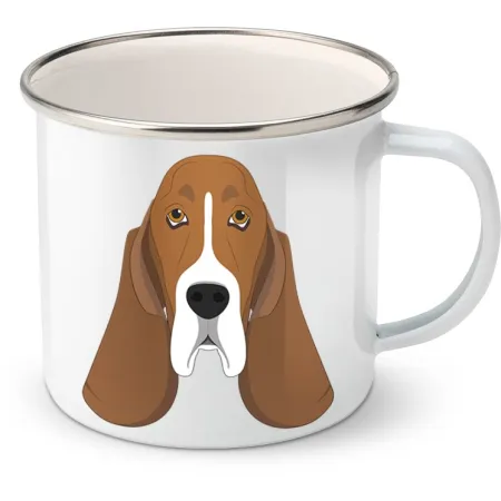 Plechový hrnek Baset