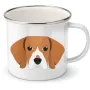 Plechový hrnek Bígl