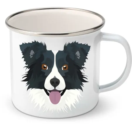 Plechový hrnek Border kolie