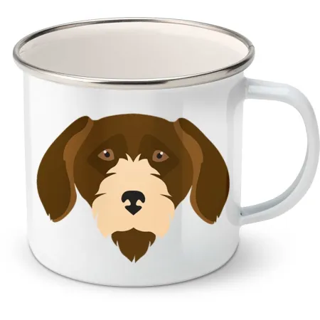 Plechový hrnek Český fousek